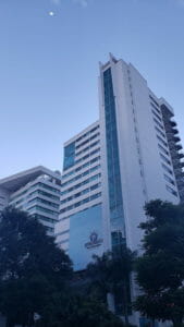 Torre Intermedica al atardecer